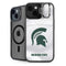 Michigan State University White Jersey iPhone 14 Kickstand Case